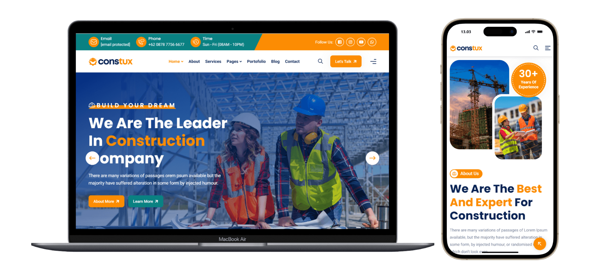 Desain Website Kontraktor