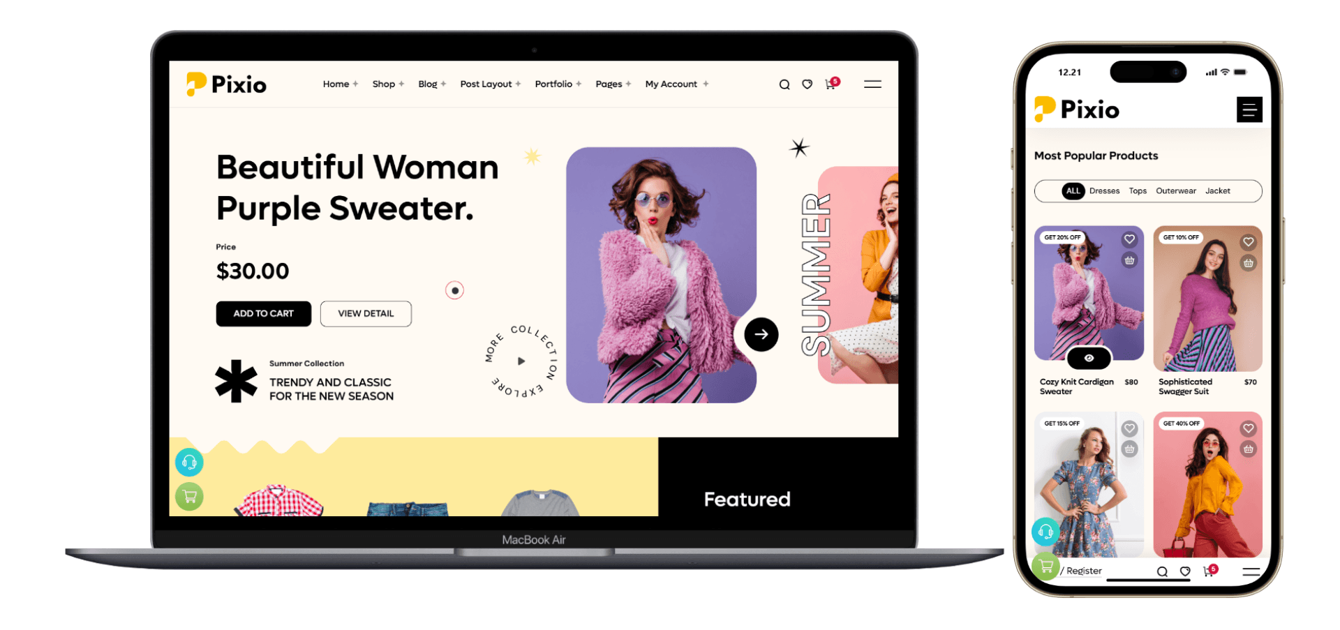 Desain Website Fashion